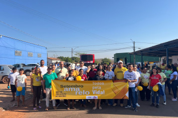 Saúde Municipal de Lagoa do Tocantins promove caminhada em alusão ao Setembro Amarelo
