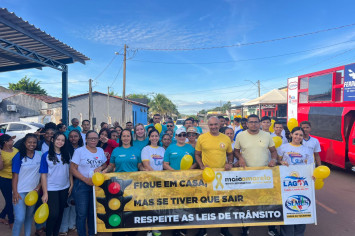 Lagoa do Tocantins realiza caminhada de conscientização pelo Maio Amarelo