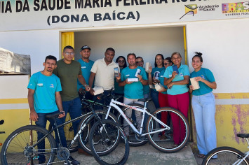 Prefeitura de Lagoa do Tocantins reforça atuação dos agentes de saúde com entrega de bicicletas e telefones