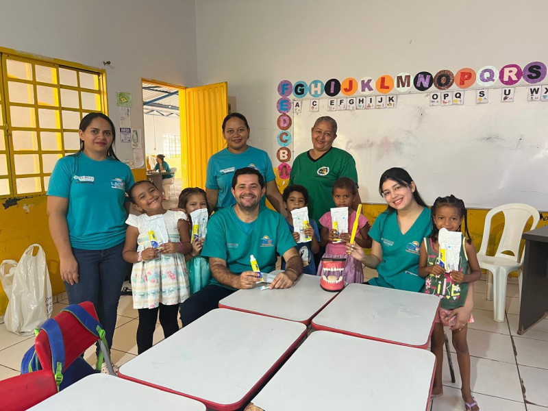 Programa Saúde na Escola promove ações de higiene bucal nas unidades educacionais