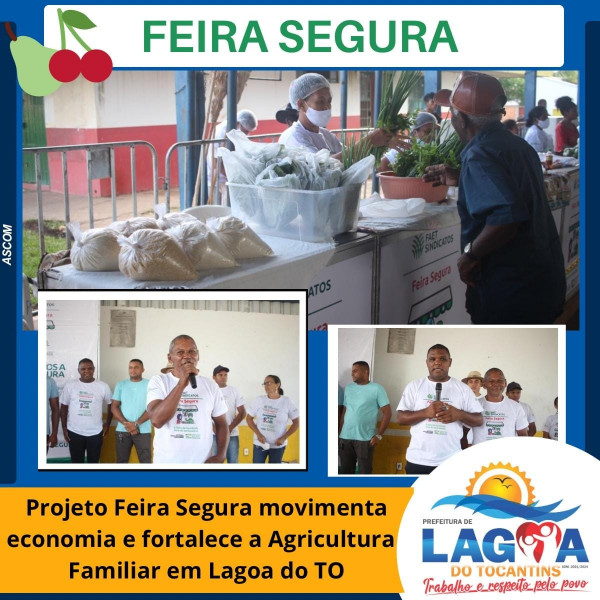 Projeto Feira Segura movimenta economia e fortalece a agricultura familiar em Lagoa do TO