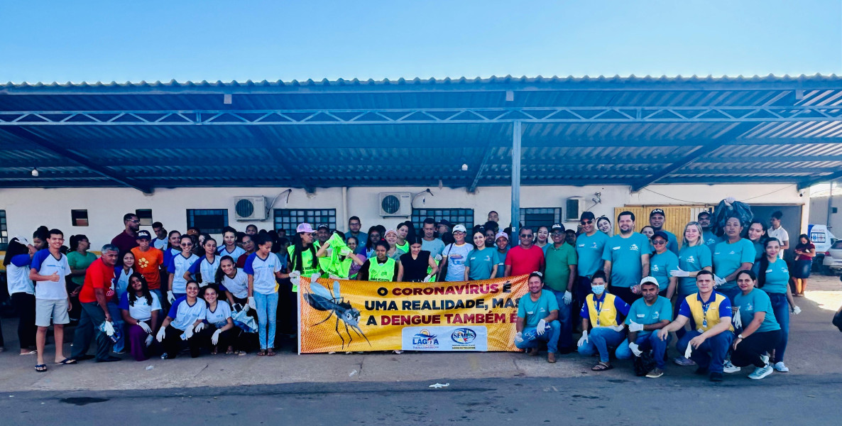 Lagoa do TO realiza mutirão de limpeza com participação de secretarias e estudantes