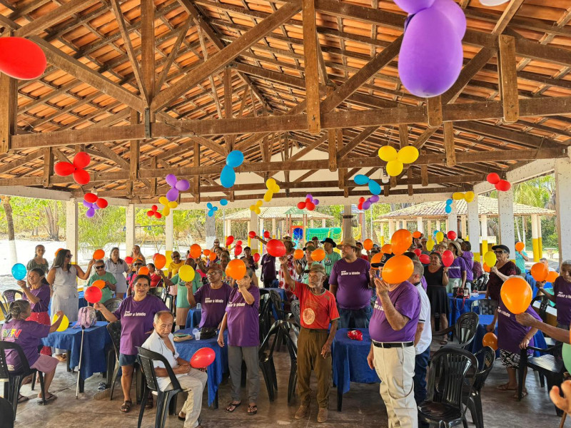 Idosos de Lagoa do TO recepcionam grupo de Santa Tereza em dia de lazer e confraternização