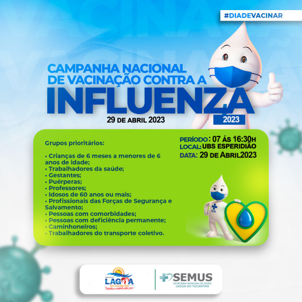 Campanha nacional de vacinação contra a influenza