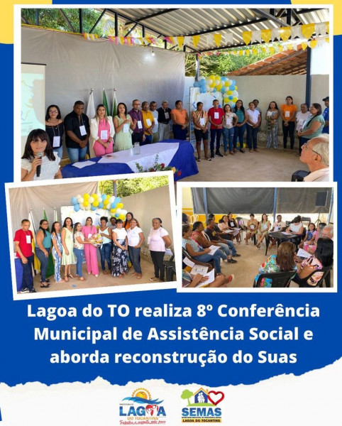 Lagoa do TO realiza 8ª Conferência Municipal de Assistência Social e aborda reconstrução do Suas