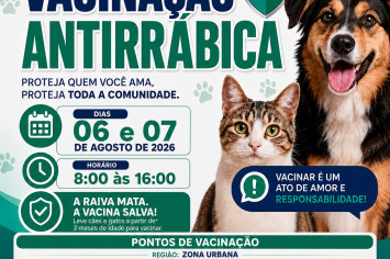 Campanha de vacinação antirrábica começa nesta quinta-feira, 6, em Lagoa do Tocantins