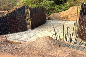 Prefeitura de Lagoa avança na construção de ponte de concreto sobre o córrego Juá, a 15 km da cidade